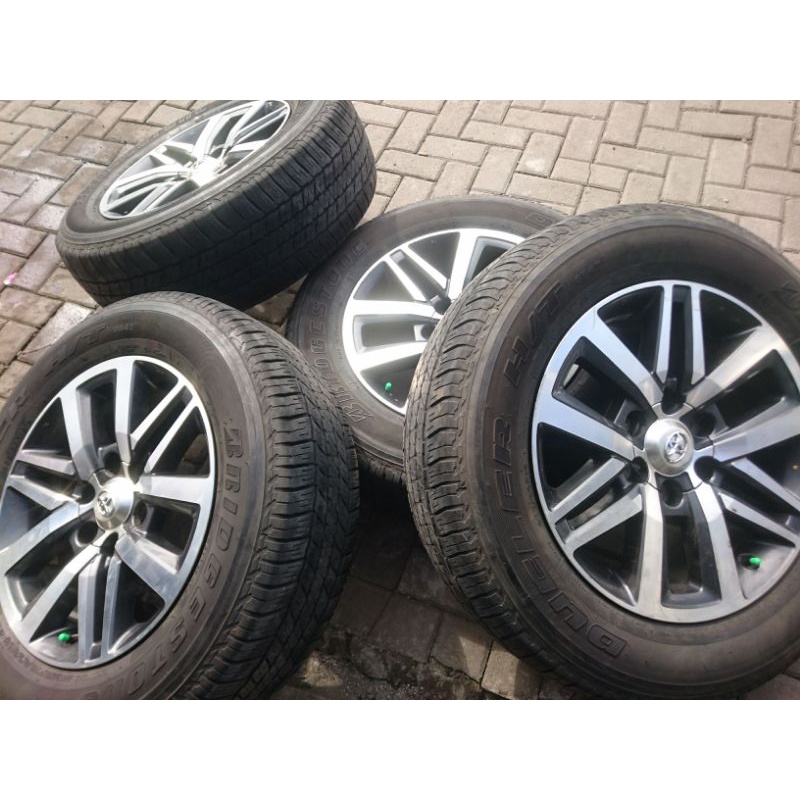 velg R18 fortuner vrz + ban 265/60 Bridgestone. bijian