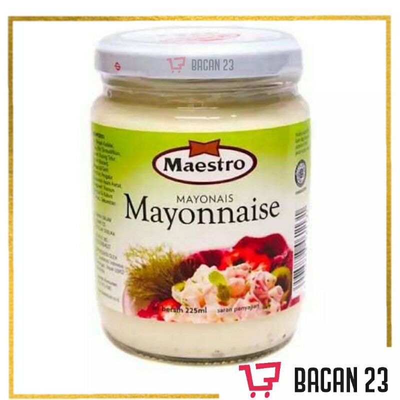 

Maestro Light Mayonnais (225ml) / Mayonais - Mayonaise Rendah Lemak / Bacan 23 - Bacan23