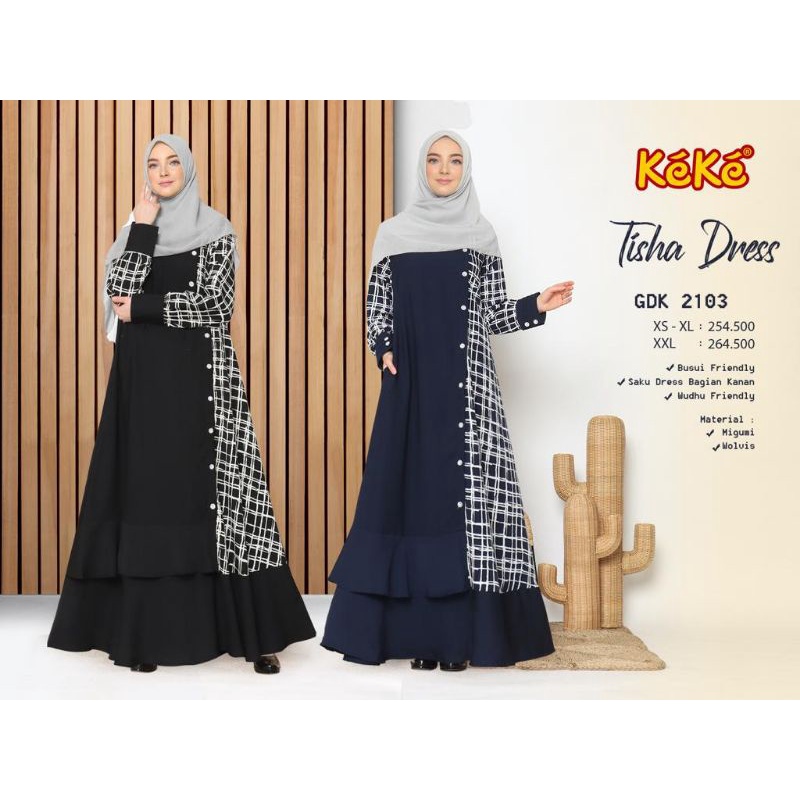 GAMIS KEKE DEWASA TISHA DRESS GDK 2103