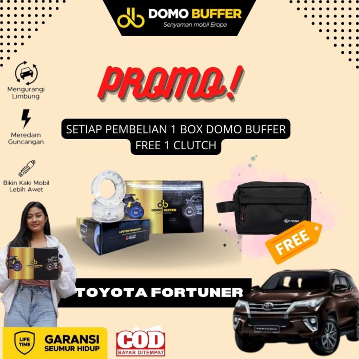 Set Domo Buffer Fortuner Spring Buffer Solusi Mobil Limbung Amblas