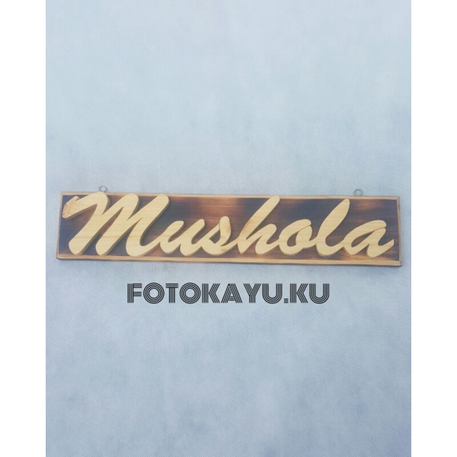 

papan huruf timbul mushola