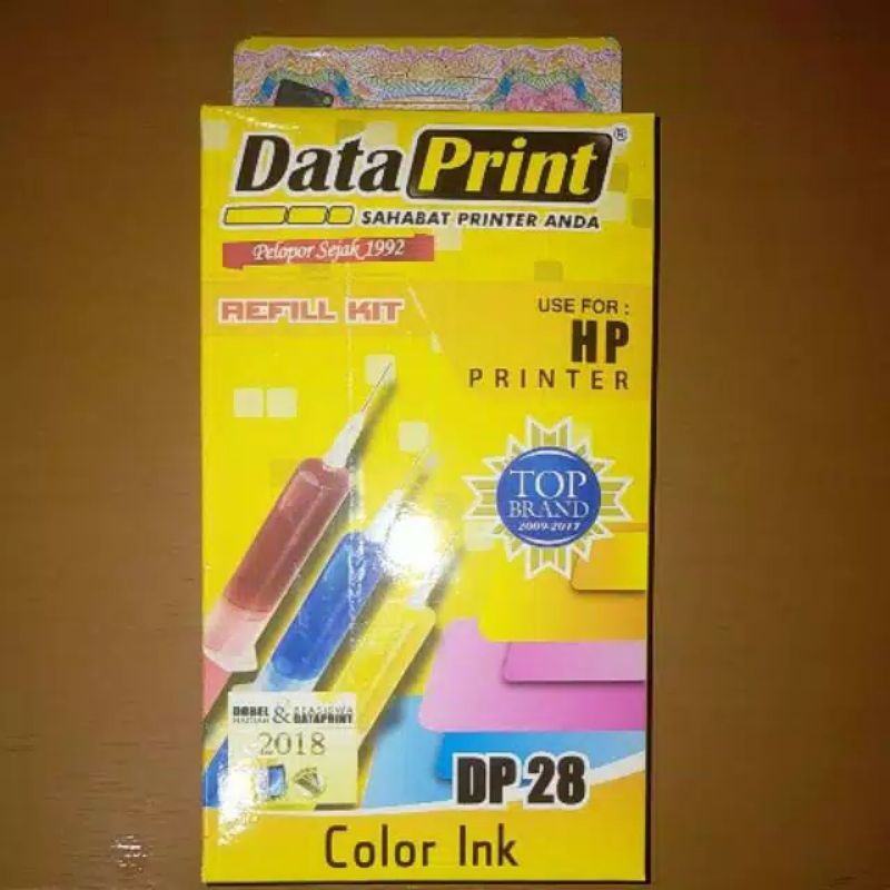 Tinta Printer HP Refill Kit Data Print Black DP-27 OR Color DP-28