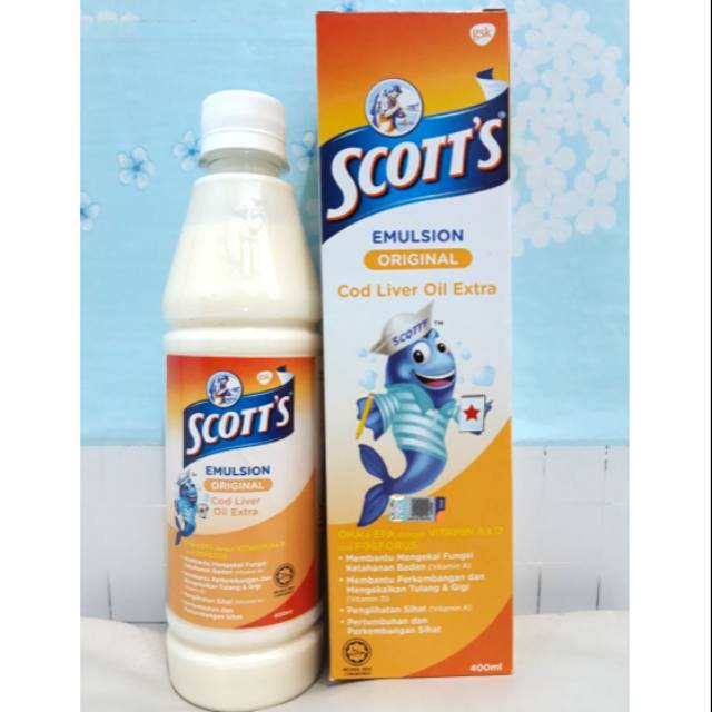 

Scotts Emulsion Original Cod Liver Oil Extra 400 ml