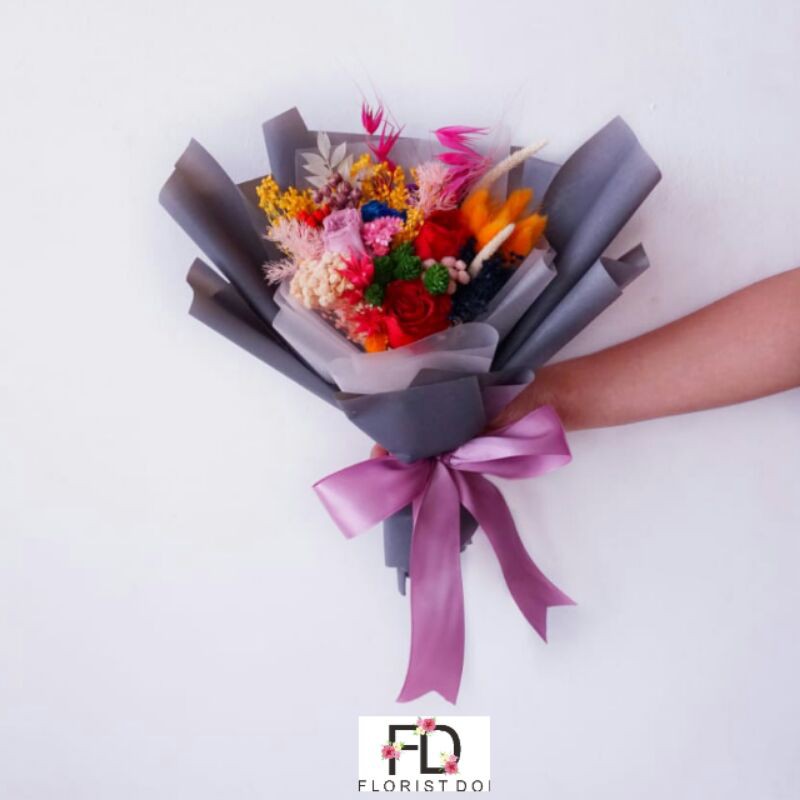 Bouquet / Preserved Flowers / Bunga kering / Dekorasi / Bouquet Wedding