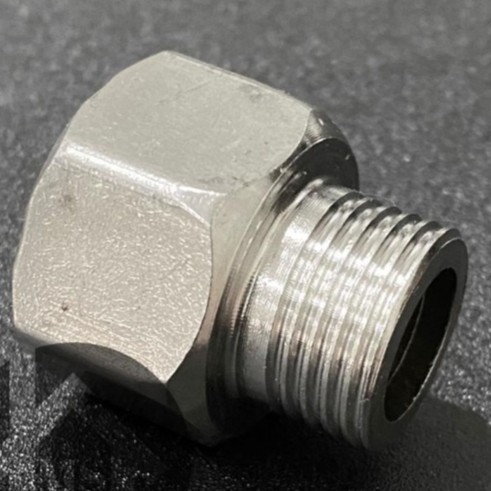 Fitting pipa Stainless 1/2 Ke 3/4 -Nepel Sambungan  kran 3/4 Ke 1/2 S01