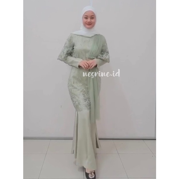 DINDA DRESS MERMAID PREMIUM PAYET | Dress duyung mermaid seragaman kebaya wisuda kondangan dress pes