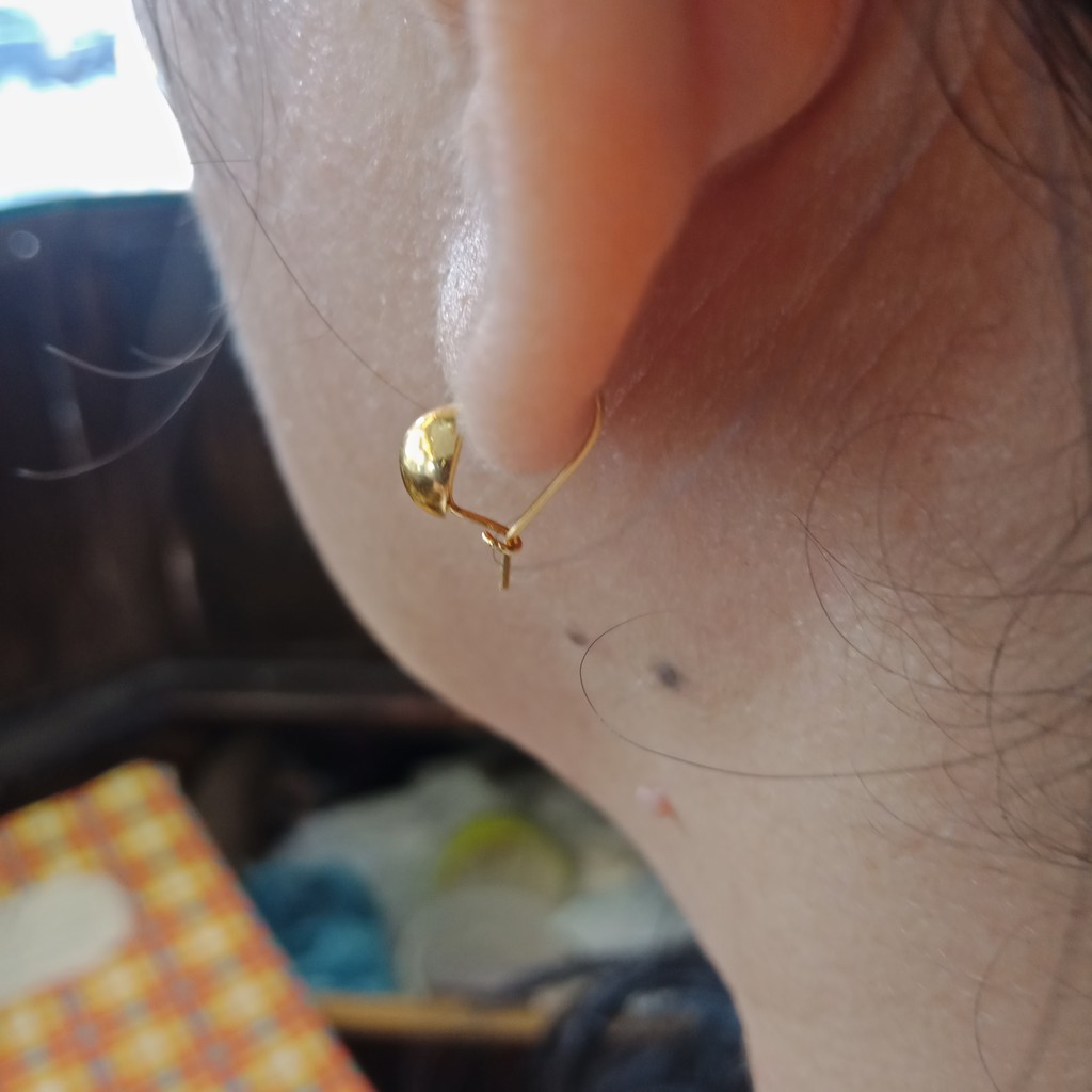 anting gantung merica desi anak dan dewasa emas asli kadar 700 70% 16k 22 gold