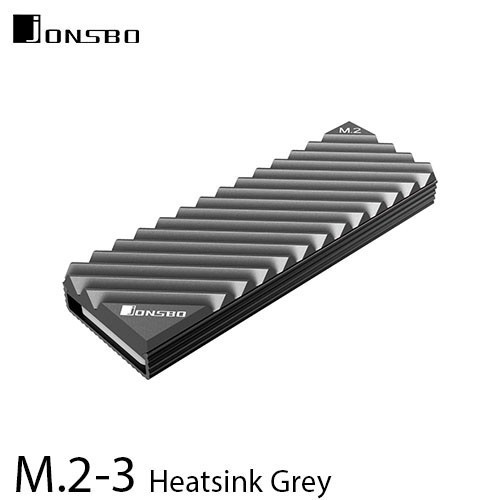 JONSBO M.2-3 Heatsink SSD NVMe M2 Cooling Grey