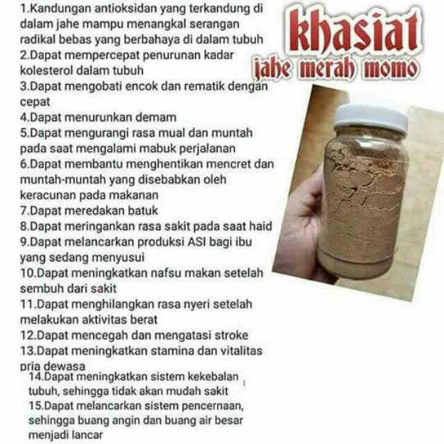 Jahe merah papua momo
