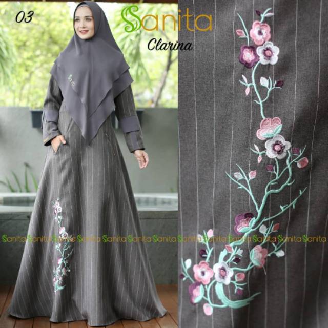 SIAP KIRIM SYARI CLARINA ORI BY SANITA GAMIS PESTA BUSUI