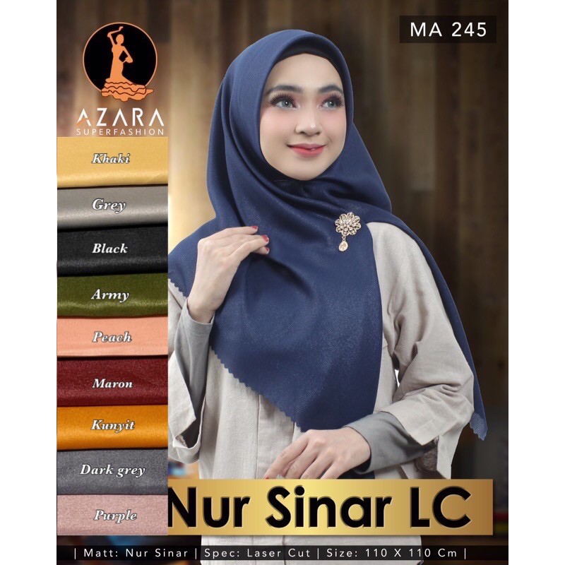 NUR SHINAR LASER / JILBAB GLAMOUR / SEGIEMPAT SHINAR