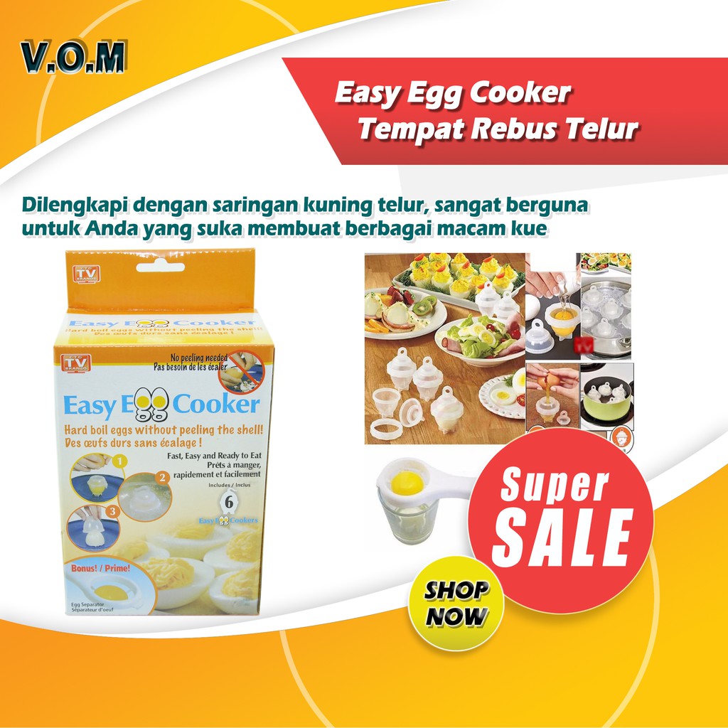 VOM-Easy Egg Cooker / Tempat Rebus Telur 0383