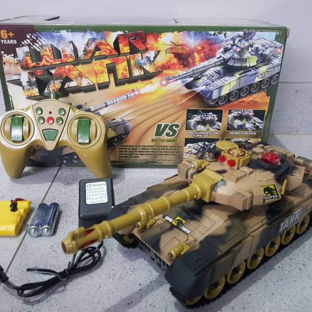 Mainan Remote Control Tank War - RC Mobil Tank Leopard