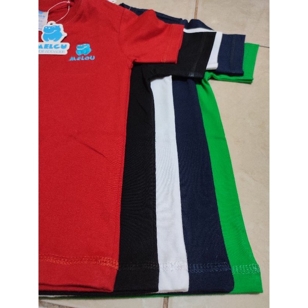 Baju Kaos Polos Anak Tangan Pendek Bahan Cotton Combet 24s