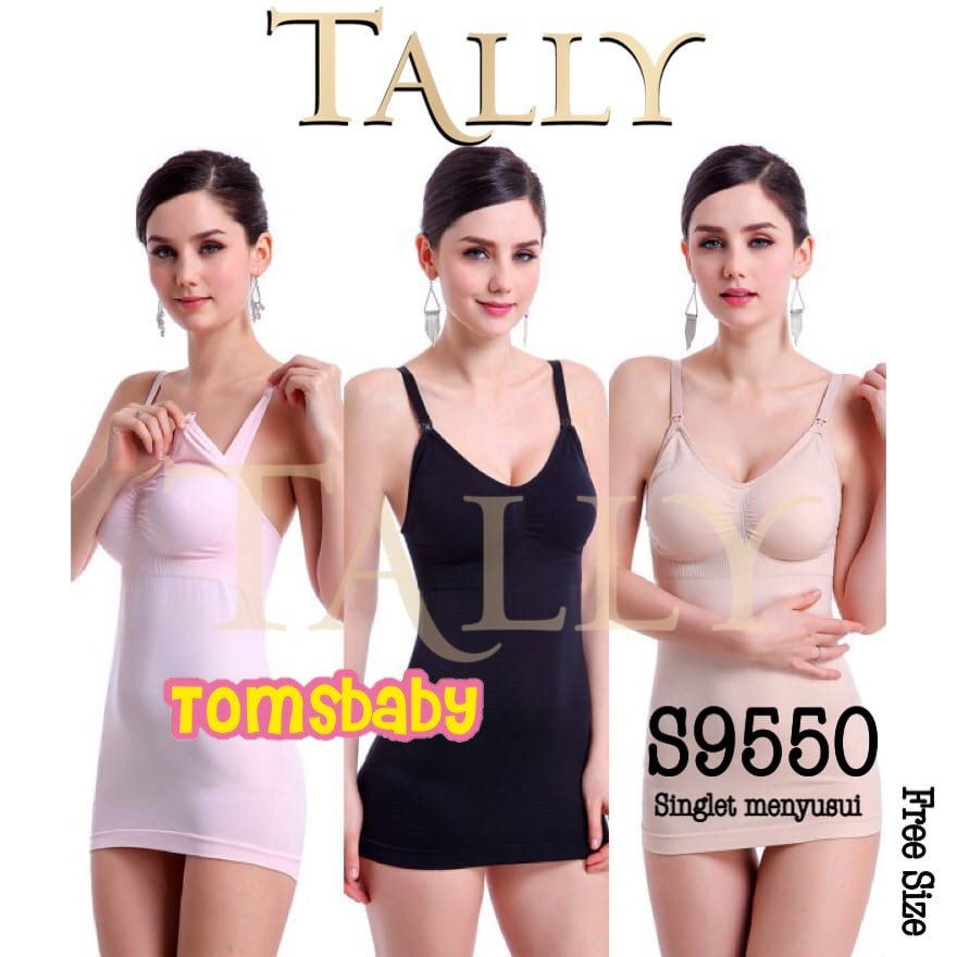 TALLY 1pcs Singlet Tank Top Camisol Bra Menyusui Maternity Tally S 9550