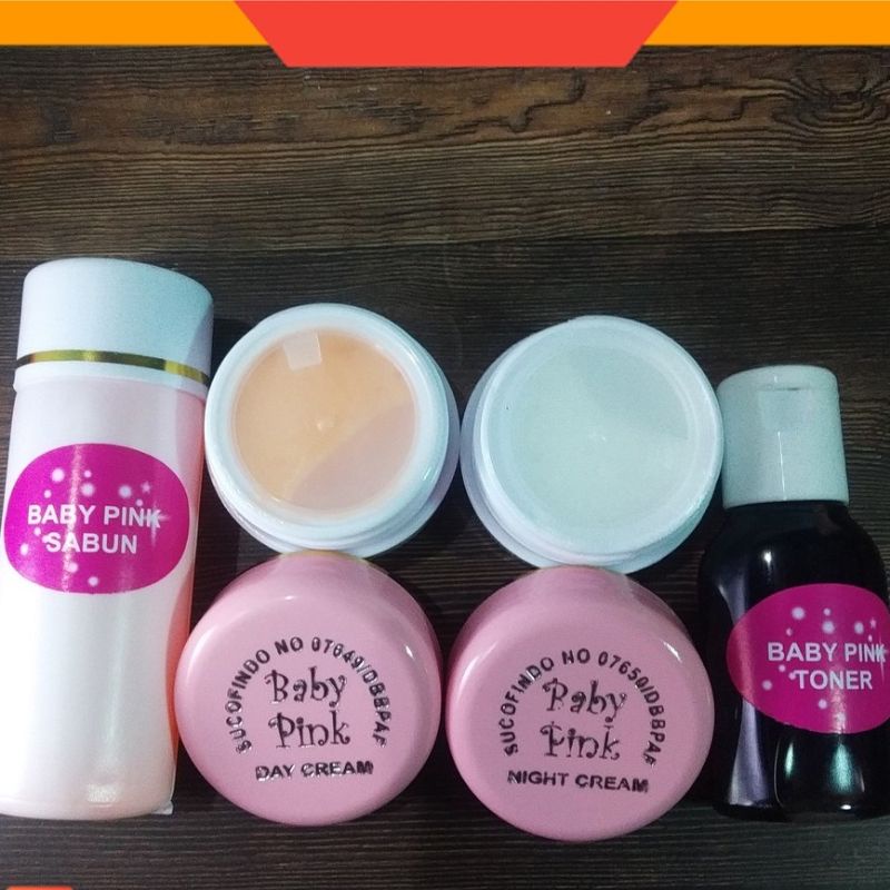 Baby Pink Paket Cream Pencerah Wajah