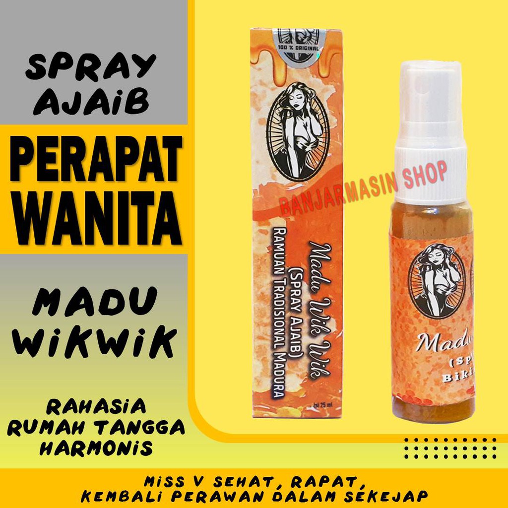 Madu WikWik Spray Perapat Wanita Serbuk Wik Ramuan Jamu Oles