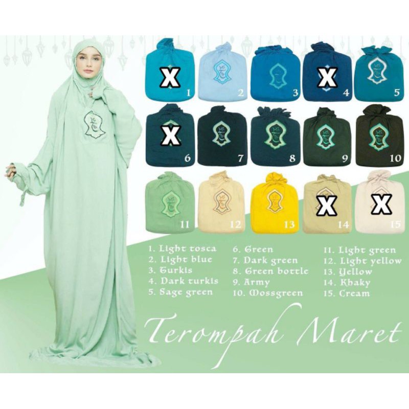 Mukena terompah terusan hadramaut