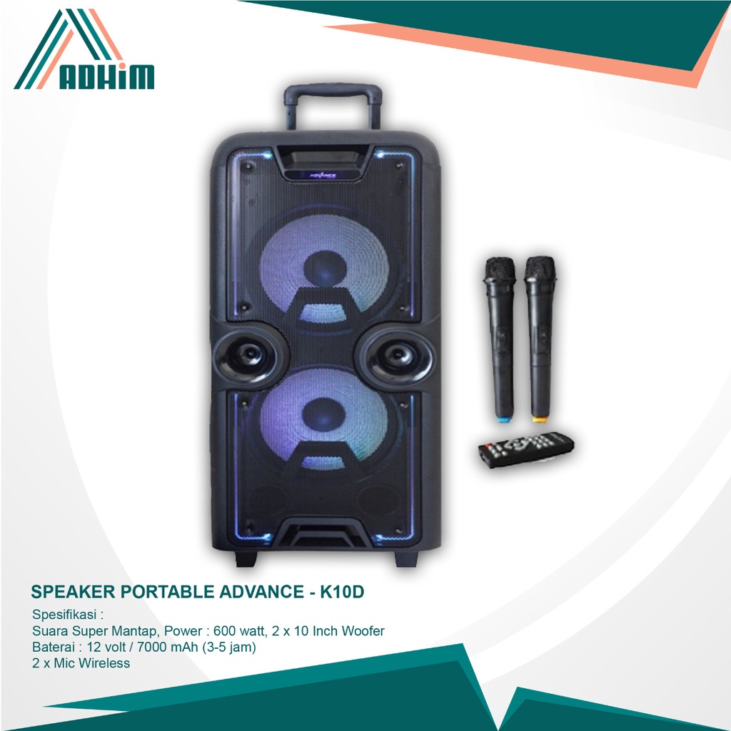 Speaker Portable Advance K10D