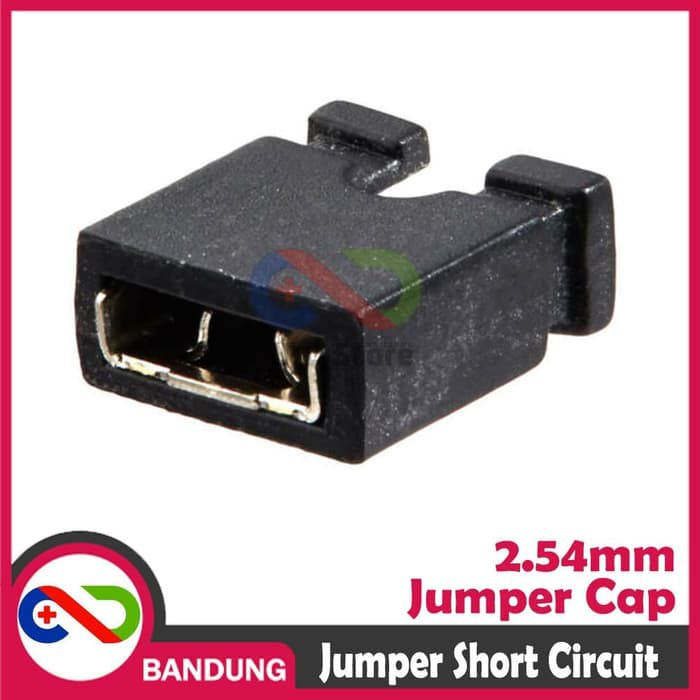 20PCS JUMPER CAP SOCKET SOKET 2.54MM 2.54 BLACK HITAM