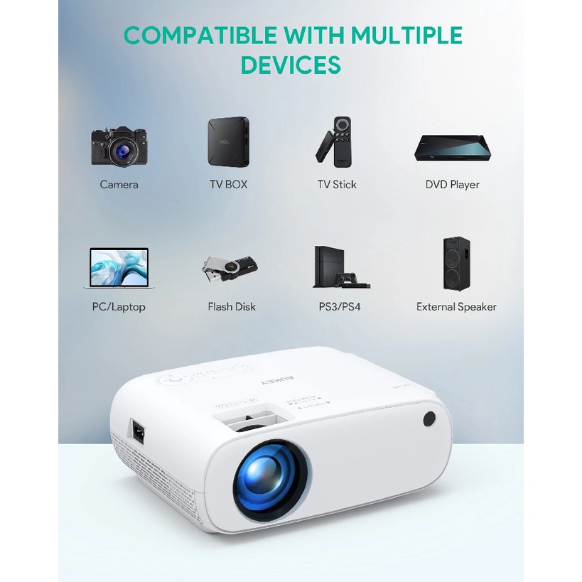 AUKEY RD-860 - CINEX MINI - Portable Wireless Mirroring LED Projector