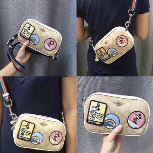 COACH DOUBLE ZIPS CAMERA BAG x DISNEY