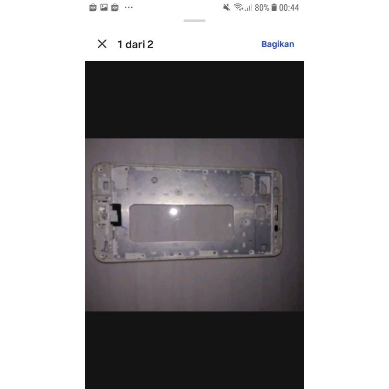 frame tatakan lcd putih ori bawaan hp samsung j7 prime g610