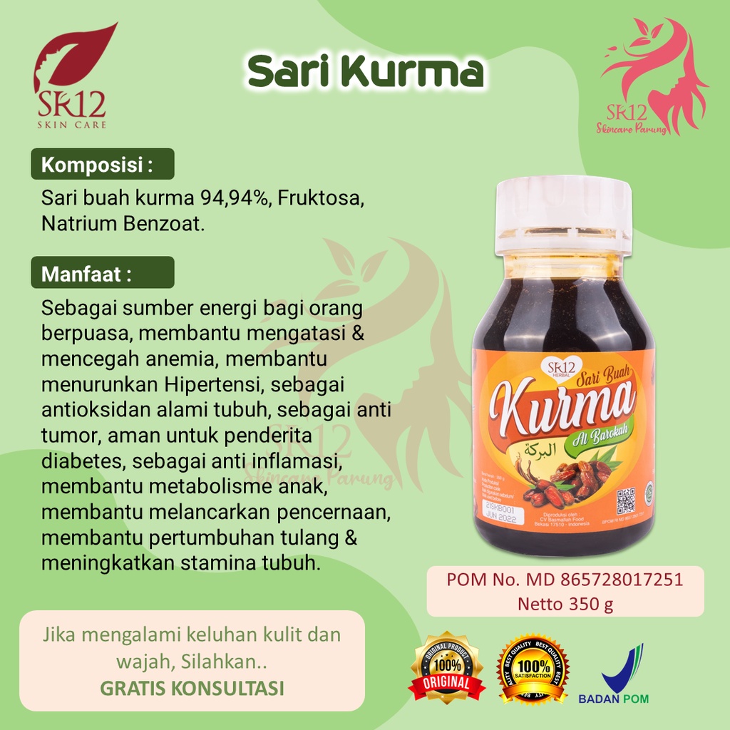 

SARI KURMA PREMIUM SR12 MENINGKATKAN STAMINAE TUBUH HALAL 100%