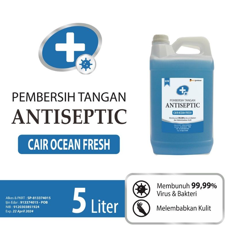 Handsanitizer cair aroma OCEAN FRESS jirigen 5 liter