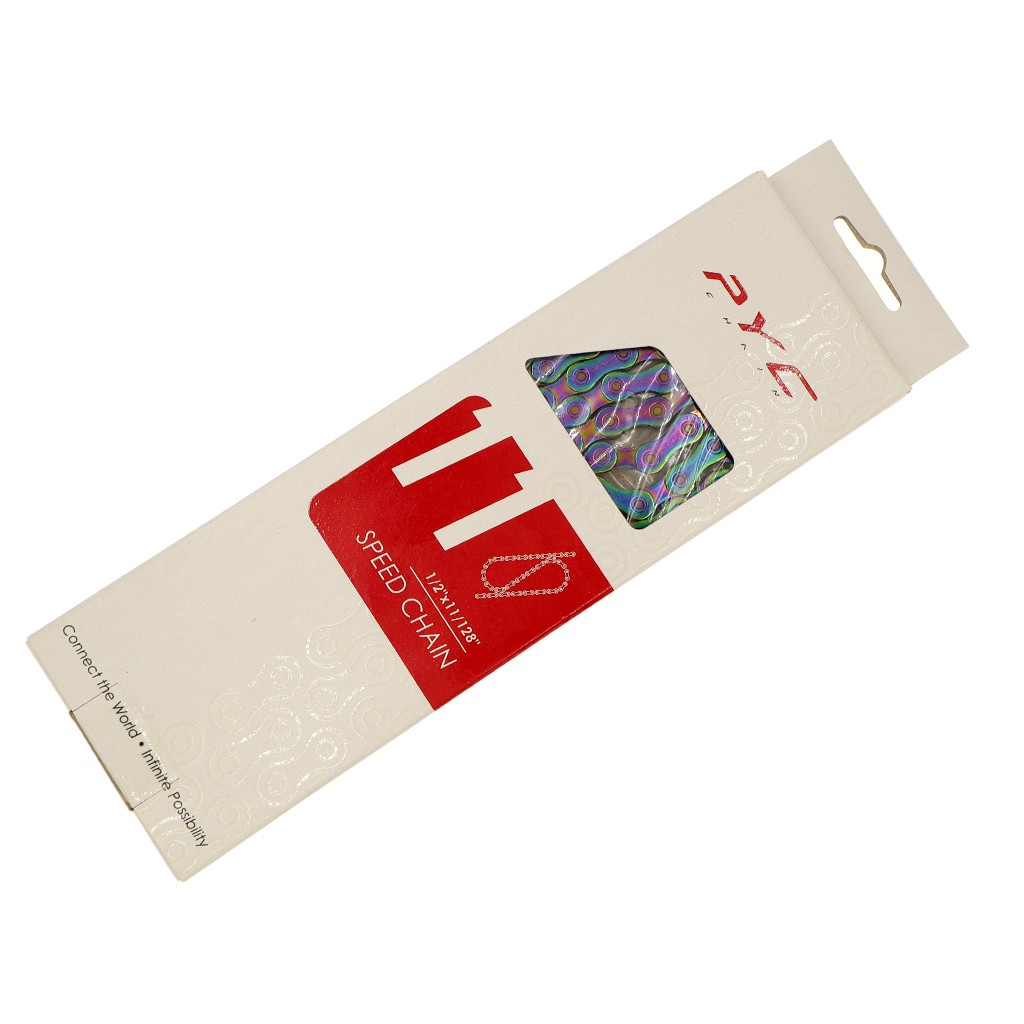 PYC P1102 Rantai Sepeda 11 Speed 255 G 116 Link PVD Tin-Pelangi 116Link Import Taiwan