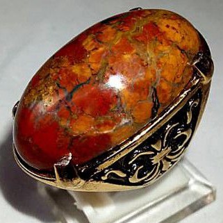 cincin batu akik pancawarna garut