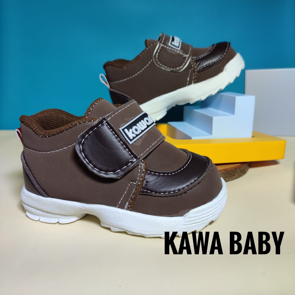 Sepatu anak unisex premium kawanian semi boot Three Colour