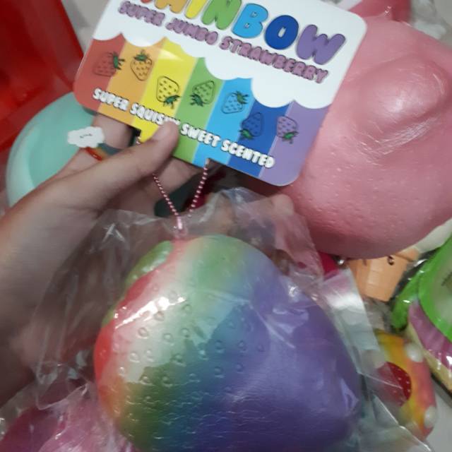 RARE! PuniMaru GIANT Rainbow Strawberry