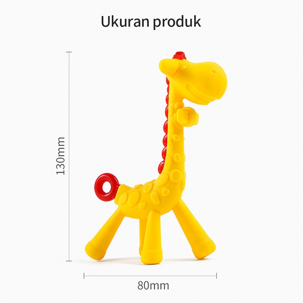 Teether giraffe mainan gigitan bayi jerapah teether bayi gigitan bayi bpa free / BIc