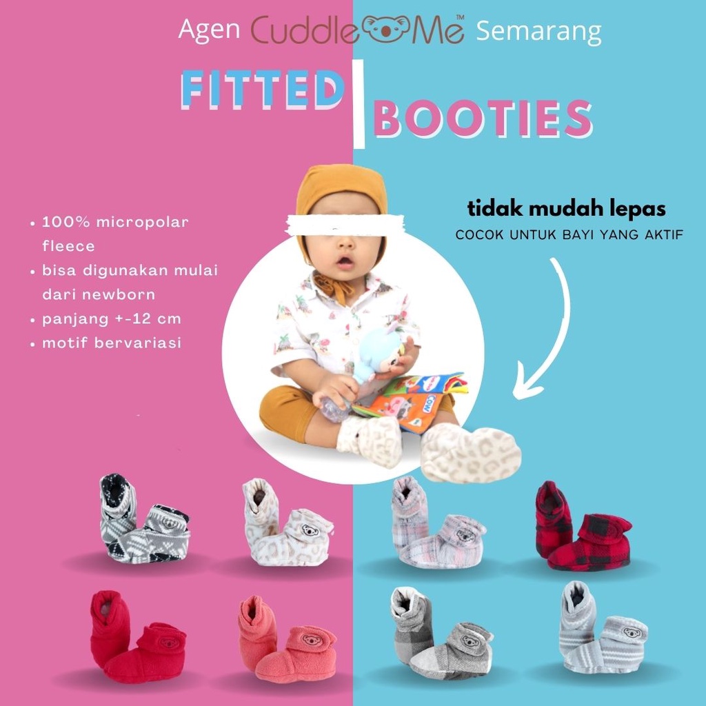 Fitted Booties Cuddle Me Kaos Kaki Bayi SNI Nyaman Ergonomis