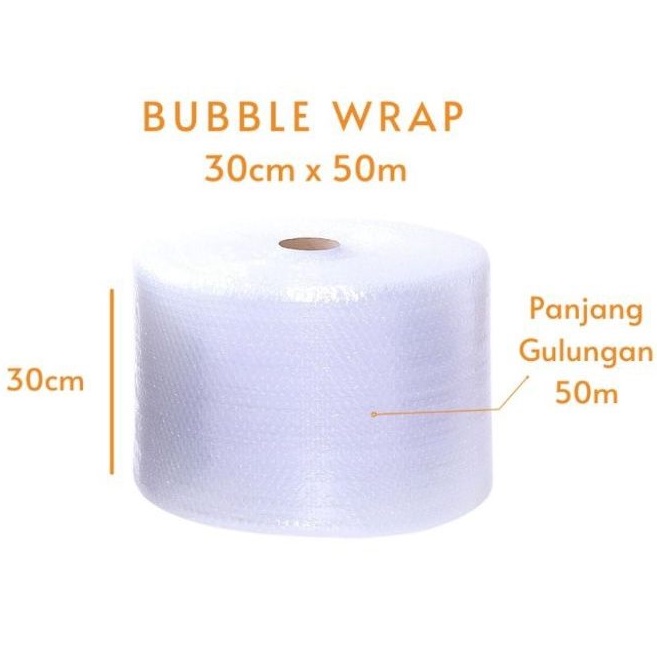 

Bubble wrap putih 30cm x 50m / Buble wrap untuk packing di kota Pontianak