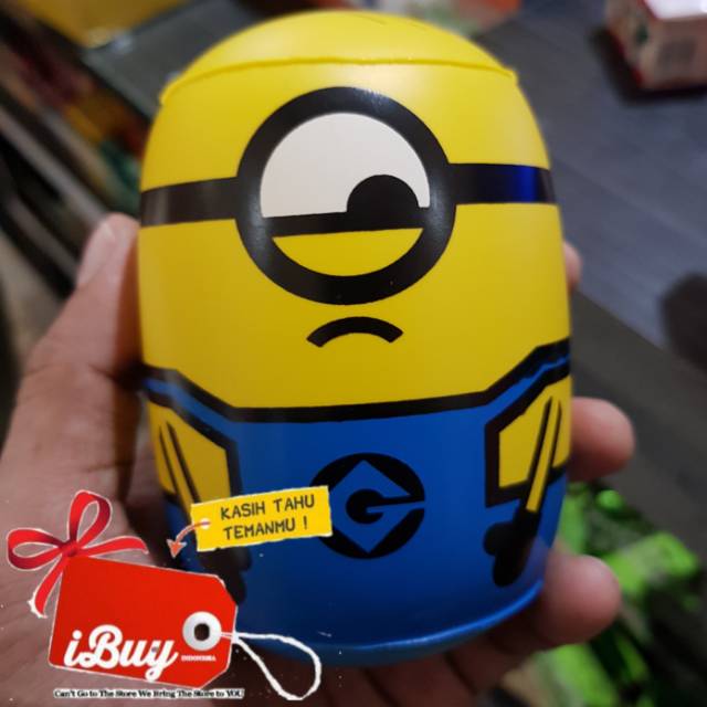 Minion Stuart Cute Small 9cm Mainan Anak Hiasan Meja Air Punch