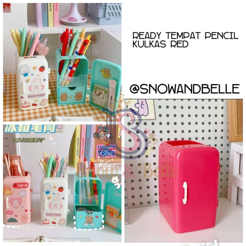 

(snowandbelle) tempat pensil kulkas