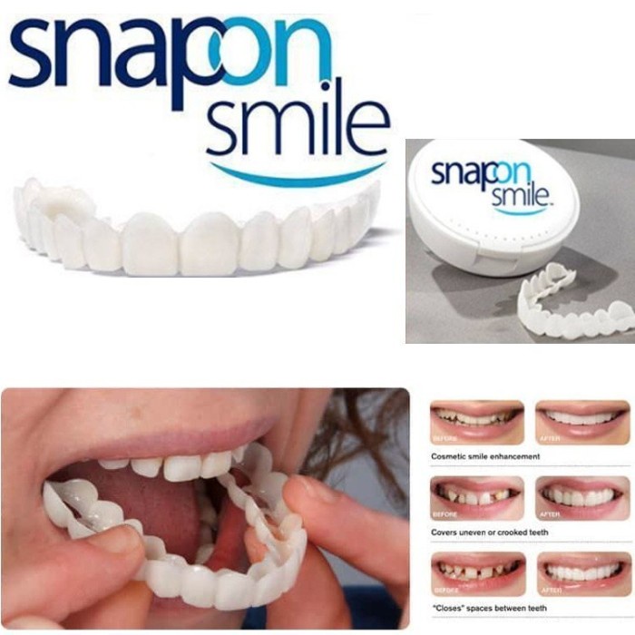 Whitening Gigi Palsu Snap On Smile Veneers Gigi Perfect Smile Gigi Tiruan 1 Set