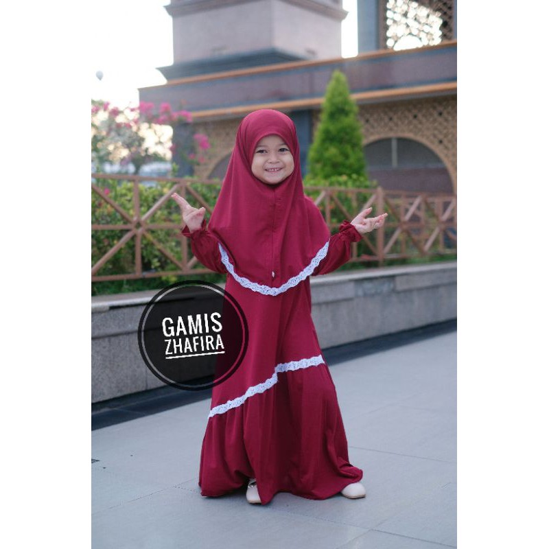 GAMIS ANAK ZHAFIRA USIA 2-7 TH PREMIUM