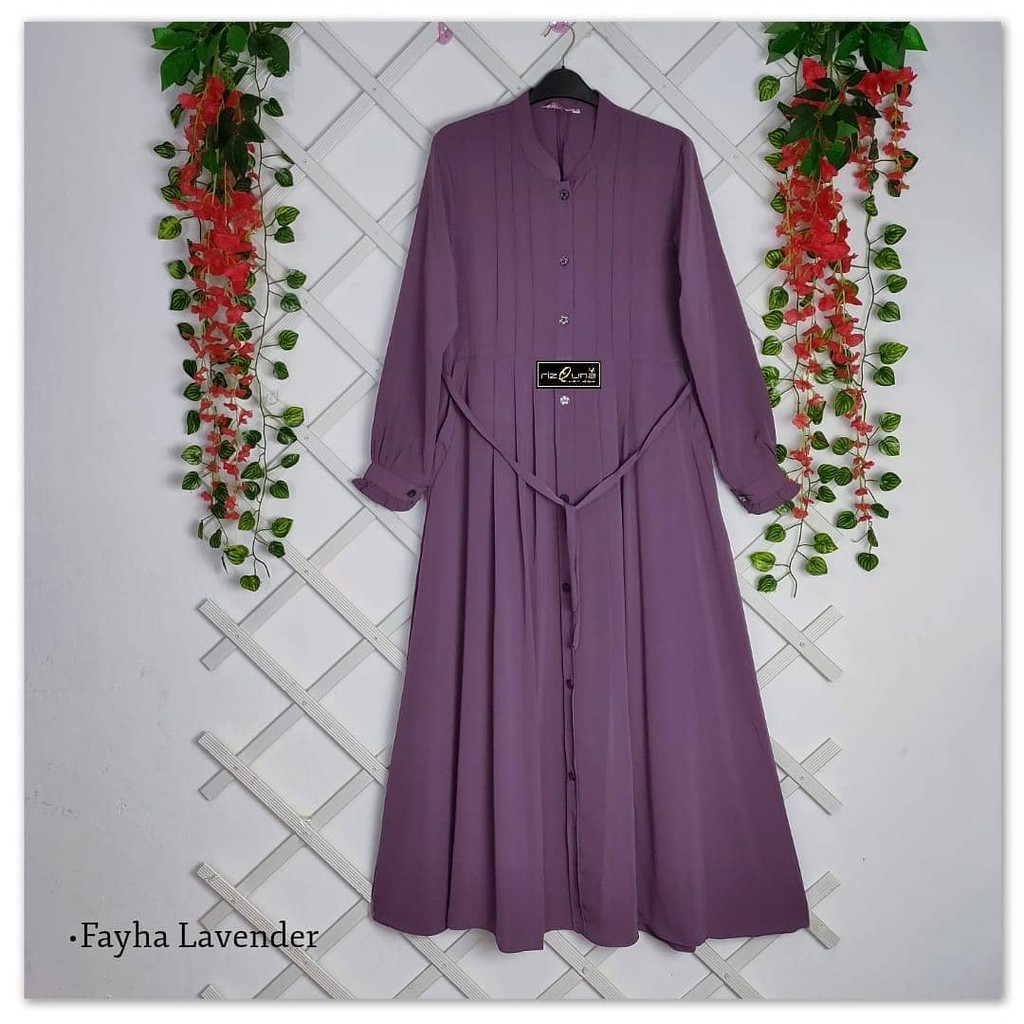 Gamis Polos Fayha Grey Ukuran Jumbo-Gamis polos termurah terbaru ukuran jumbo M L XL XXL 3XL 4XL