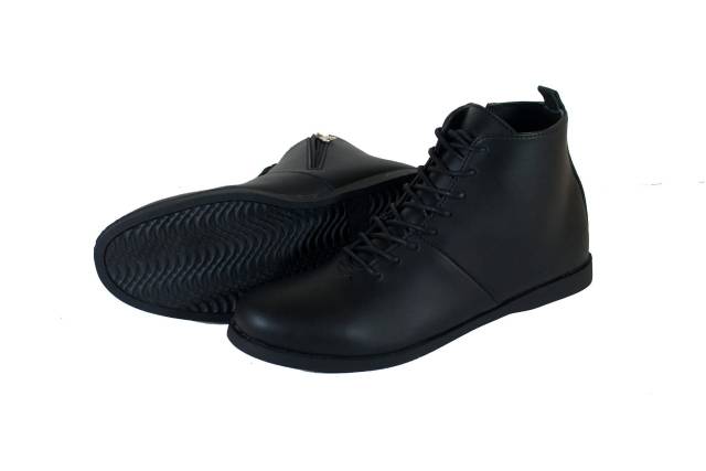 NORTHMAN BLACK- Sepatu Boots Formal Pria Semi Kulit Original Exclusif Sepatu Kantor