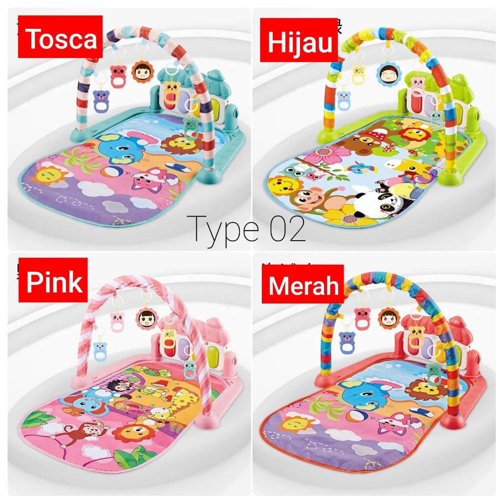 MAINAN BAYI PLAYGYM DENGAN MAINAN DAN PIANO/ BABY PLAYGYM / PLAYMATE