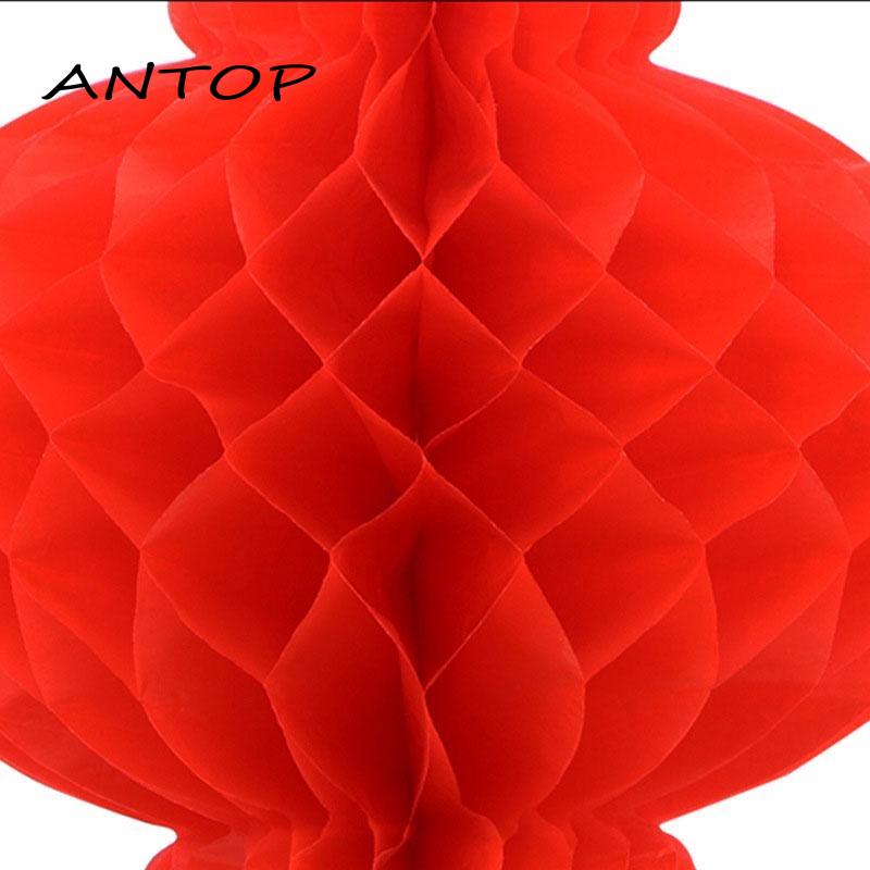 1 Pcs Lentera Kertas Merah Cina Dekorasi Tahun Baru 24 Cm Chinese Lantern ANTOP