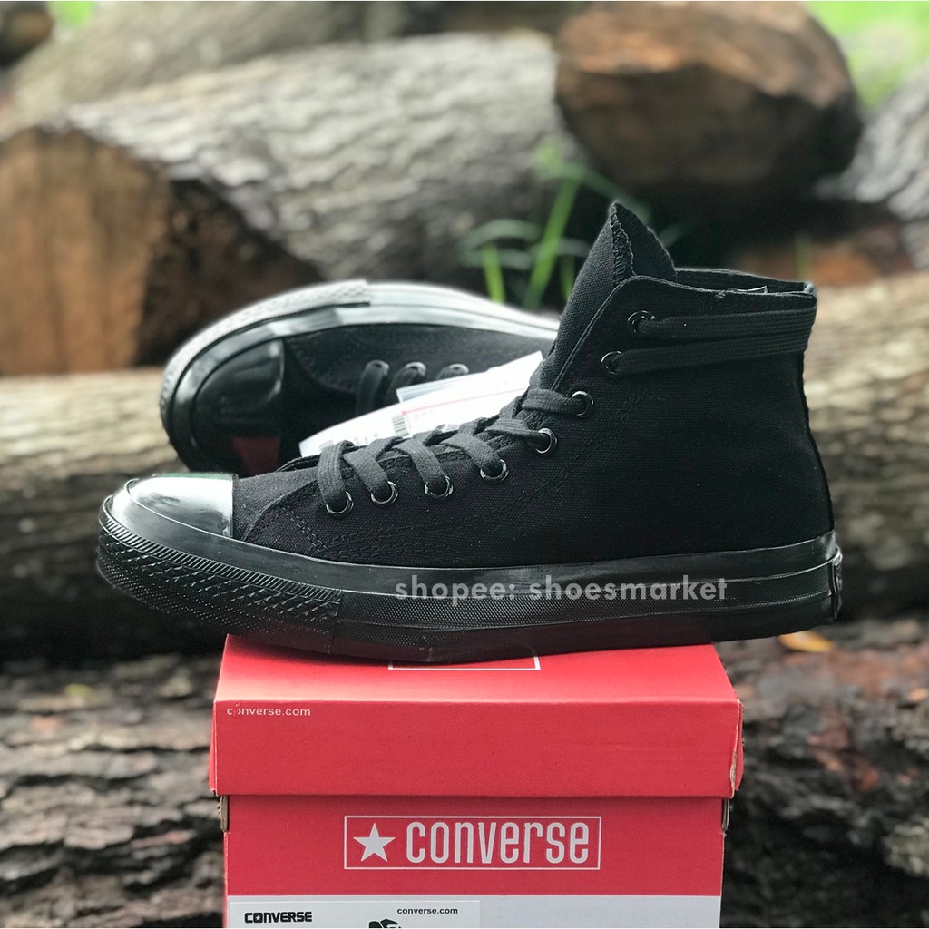 SEPATU CONVERSE 70S HIGH FULL BLACK ALL STAR CHUCK TAYLOR OBRAL MURAH