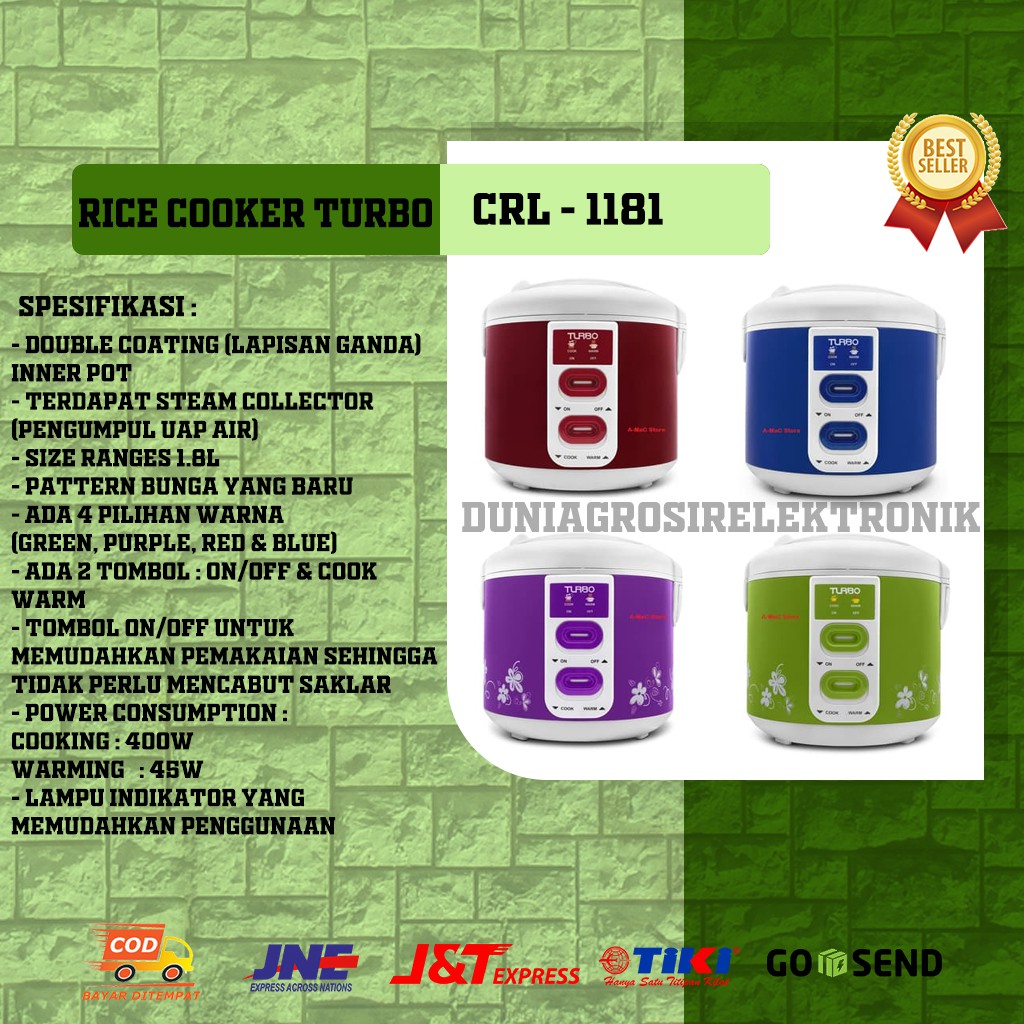Rice Cooker Turbo CRL - 1181