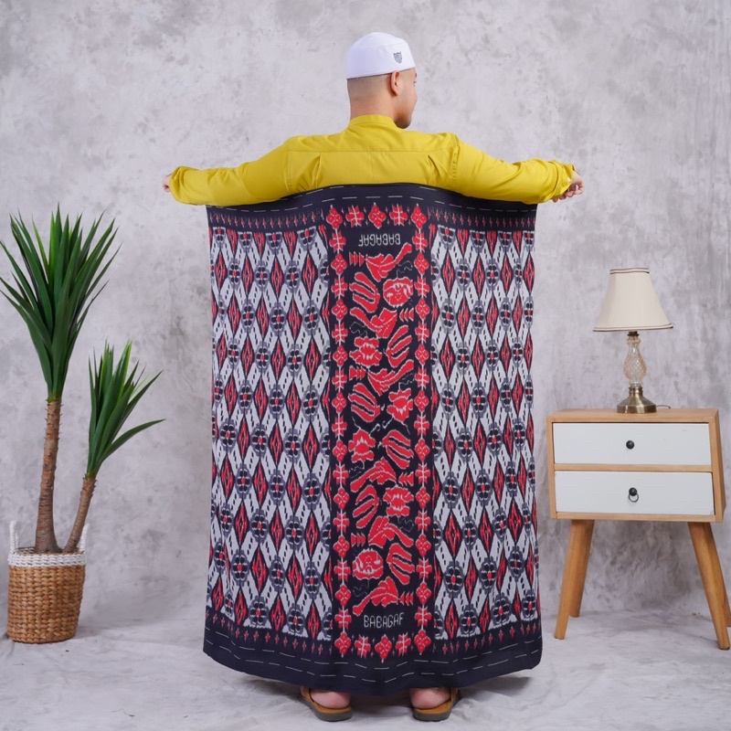 Sarung Goyor Printing Super Babagaf Motif C Sarung Rayon Pria Dewasa Fashion Muslim Sarung Santri