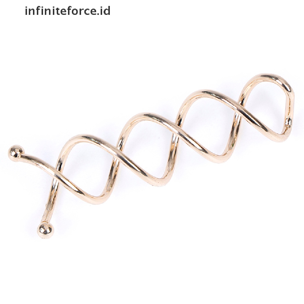 Infiniteforce.id 10pcs / Set Jepit Rambut Spiral Untuk Aksesoris Wanita DIY