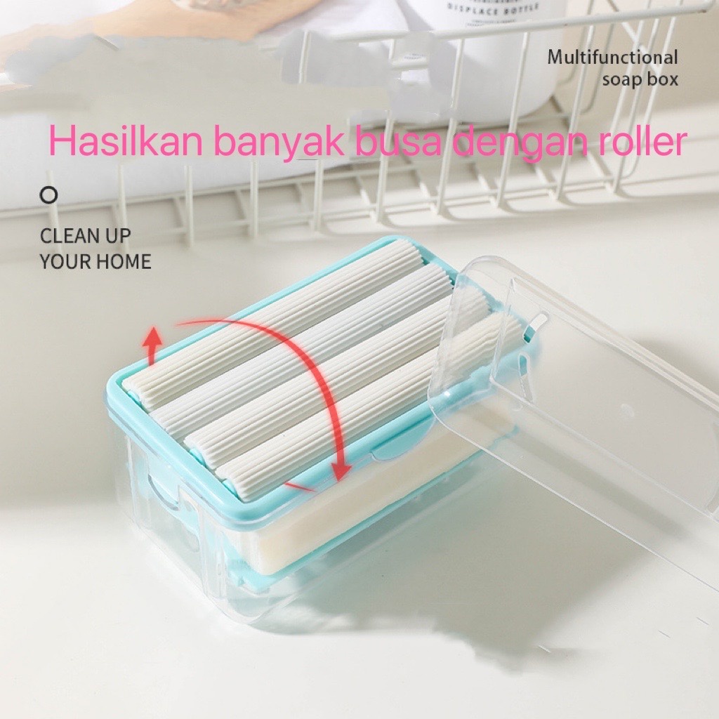 Tempat Sabun Batang 4 roll dengan per Elastis