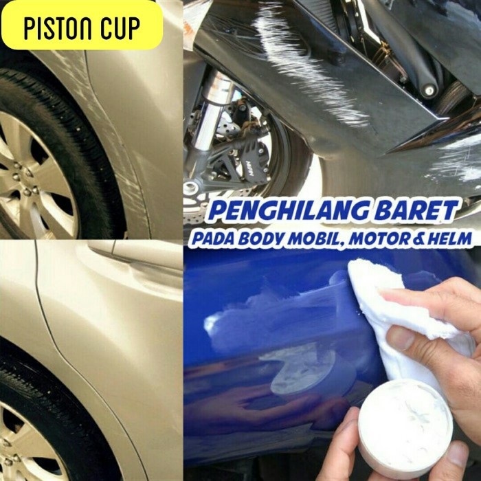 Rubbing Compound Kompon Compon Poles Putih White Hilang Goresan Baret Kusam Perawatan Motor Mobil